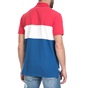 FRANKLIN & MARSHALL-Ανδρική polo μπλούζα Franklin & Marshall κόκκινο-λευκό-μπλε
