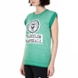 FRANKLIN & MARSHALL-Γυναικεία κοντομάνικη μπλούζα  Franklin & Marshall πράσινη
