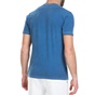 FRANKLIN & MARSHALL-Ανδρική κοντομάνικη μπλούζα Franklin & Marshall μπλε - λευκή