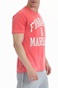 FRANKLIN & MARSHALL-Ανδρική μπλούζα Franklin & Marshall κόκκινη