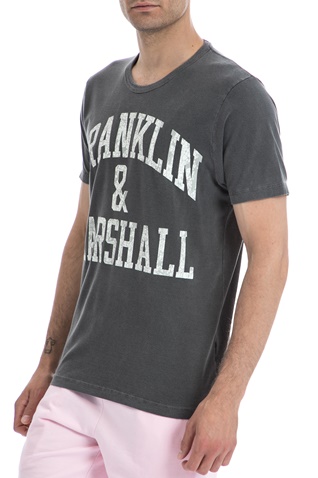 FRANKLIN & MARSHALL-Ανδρική μπλούζα Franklin & Marshall γκρι