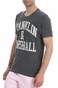 FRANKLIN & MARSHALL-Ανδρική μπλούζα Franklin & Marshall γκρι