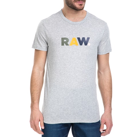 G-STAR RAW-Ανδρική κοντομάνικη μπλούζα G-Star Raw Nister γκρι