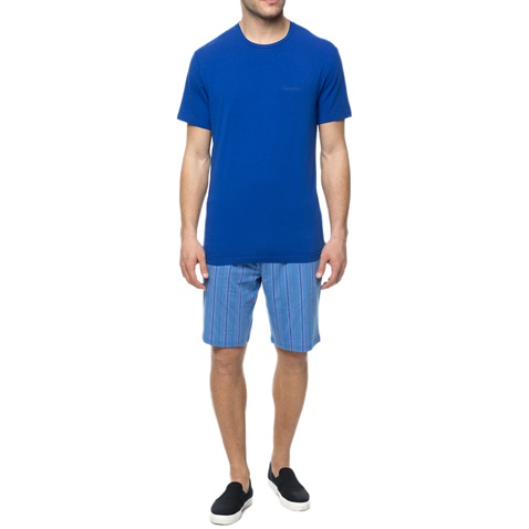 CK UNDERWEAR-Ανδρικό σετ πιτζάμες CK μπλε