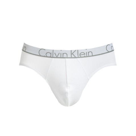 CK UNDERWEAR-Ανδρικό σλιπ Calvin Klein λευκό