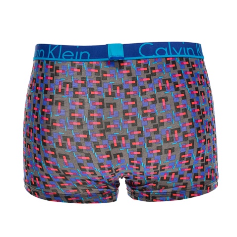 CK UNDERWEAR-Ανδρικό εσώρουχο μπόξερ CK Underwear TRUNK μπλε με print