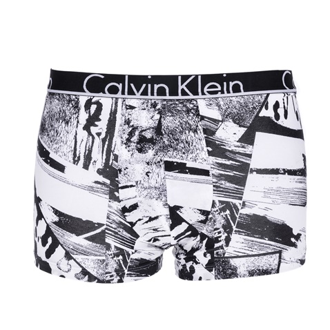 CK UNDERWEAR-Ανδρικό μπόξερ Calvin Klein μαύρο-λευκό