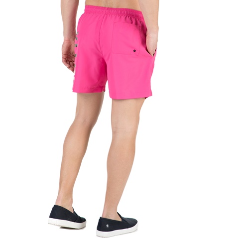 CK UNDERWEAR-Ανδρικό μαγιό βερμούδα MEDIUM DRAWSTRING CK Underwear ροζ