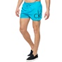 CK UNDERWEAR-Ανδρικό μαγιό σορτς RUNNER DRAWSTRING CK Underwear γαλάζιο