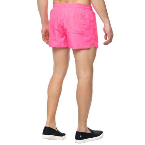 CK UNDERWEAR-Ανδρικό μαγιό σορτς RUNNER DRAWSTRING CK Underwear ροζ