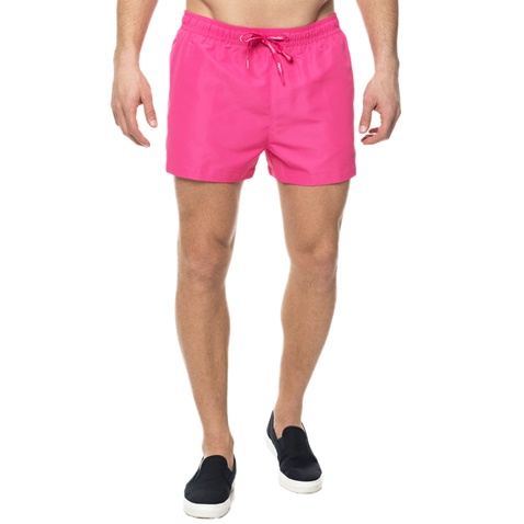 CK UNDERWEAR-Ανδρικό σορτς μαγιό DRAWSTRING CK Underwear ροζ