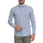 SSEINSE-Αντρικό πουκάμισο SSEINSE άσπρο-μπλε 