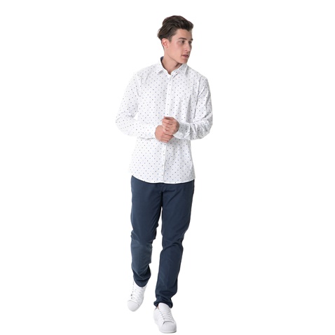 SSEINSE-Ανδρικό μακρυμάνικο πουκάμισο Sseinse CAMICIA M/L πουά