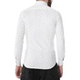 SSEINSE-Ανδρικό μακρυμάνικο πουκάμισο Sseinse CAMICIA M/L λευκό με print