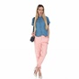 CALVIN KLEIN JEANS-Γυναικείο τζιν πουκάμισο με κρυφά κουμπιά Calvin Klein Jeans μπλε