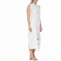 CALVIN KLEIN JEANS-Γυναικείο αμάνικο μάξι φόρεμα Calvin Klein Jeans λευκό