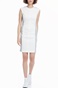 CALVIN KLEIN JEANS-Γυναικείο φόρεμα CALVIN KLEIN JEANS λευκό
