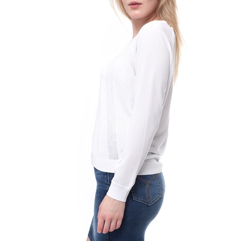 CALVIN KLEIN JEANS-Γυναικείο πουλόβερ Calvin Klein Jeans λευκό