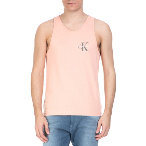 CALVIN KLEIN JEANS-Ανδρική αμάνικη μπλούζα Calvin Klein Jeans ροζ