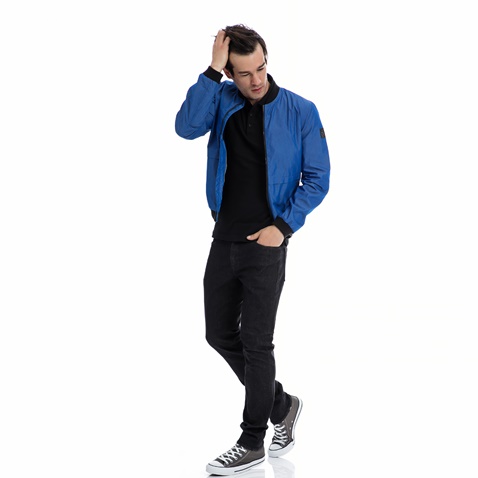 CALVIN KLEIN JEANS-Ανδρικό μπουφάν Calvin Klein Jeans μπλε