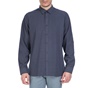 TED BAKER-Ανδρικό μακρυμάνικο πουκάμισο Ted Baker σκούρο μπλε με print