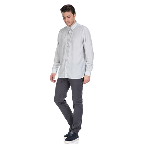 TED BAKER-Ανδρικό μακρυμάνικο πουκάμισο Ted Baker λευκό με print