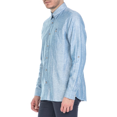 TED BAKER-Ανδρικό μακρυμάνικο πουκάμισοTed Baker γαλάζιο 