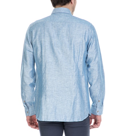 TED BAKER-Ανδρικό μακρυμάνικο πουκάμισοTed Baker γαλάζιο 
