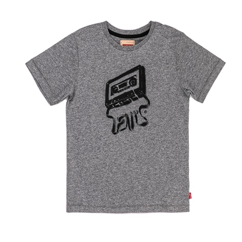 LEVI'S KIDS-Παιδική κοντομάνικη μπλούζα Levi's Kids γκρι