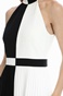 TED BAKER-Μάξι φόρεμα TED BAKER μαύρο-λευκό