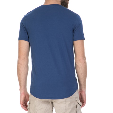 GUESS-Ανδρική κοντομάνικη μπλούζα GUESS μπλε 