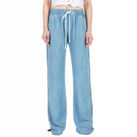 GUESS-Γυναικεία τζιν παντελόνα με κορδόνι Guess PALAZZO μπλε