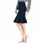 GUESS-Γυναικεία midi φούστα με βολάν Guess RUFFLE σκούρη μπλε