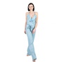 GUESS-Γυναικεία ολόσωμη φόρμα με βολάν Guess ANITA ELEVATED γαλάζια