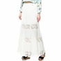 GUESS-Γυναικεία μάξι φούστα με δαντέλα Guess SIHU LONG λευκή