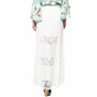 GUESS-Γυναικεία μάξι φούστα με δαντέλα Guess SIHU LONG λευκή