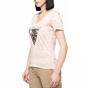 GUESS-Γυναικείο t-shirt με στάμπα Guess ροζ