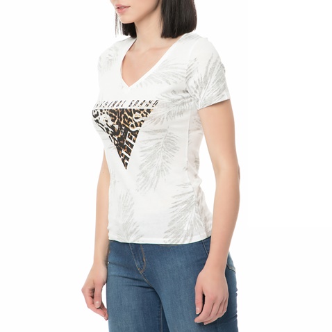 GUESS-Γυναικείο t-shirt GUESS λευκό με print