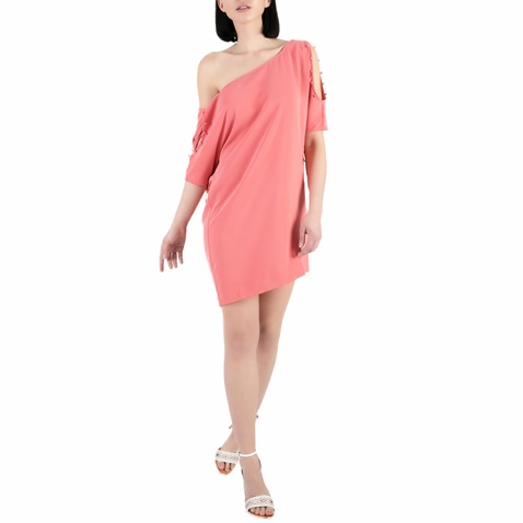 GUESS-Γυναικείο μίνι φόρεμα Guess CARLA ροζ