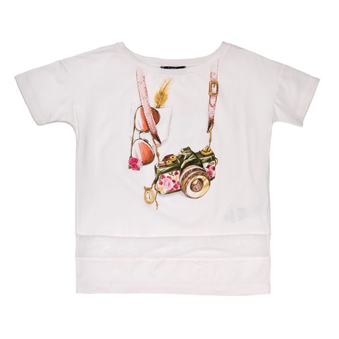 JAKIOO-Παιδικό κοντομάνικο μπλουζάκι Jakioo λευκό