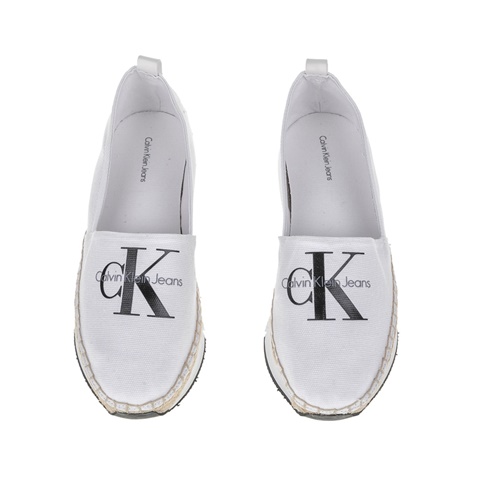 CALVIN KLEIN JEANS-Γυναικείες εσπαντρίγιες Calvin Klein Jeans λευκές 