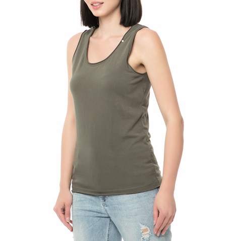 GAS-Γυναικεία αμάνικη μπλούζα GAS πράσινη