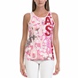 GAS-Γυναικεία μπλούζα GAS άσπρη-ροζ               