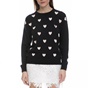 JUICY COUTURE-Γυναικείο πουλόβερ με καρδιές Juicy Couture  μαύρο