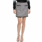 JUICY COUTURE-Γυναικεία μίνι φούστα tweed Juicy Couture μαύρη - λευκή