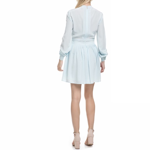 JUICY COUTURE-Γυναικείο μακρυμάνικο μίνι φόρεμα Juicy Couture γαλάζιο