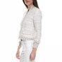 JUICY COUTURE-Γυναικείο jacket tweed Juicy Couture λευκό - ροζ