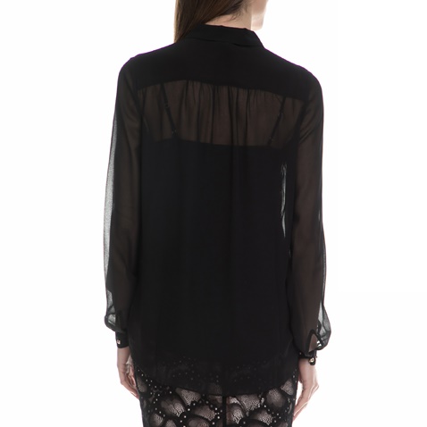 JUICY COUTURE-Γυναικείο μακρυμάνικο πουκάμισο Juicy Couture μαύρο
