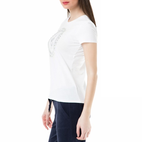 JUICY COUTURE-Γυναικεία κοντομάνικη μπλούζα crystal dreams classic Juicy Couture λευκή