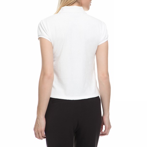 JUICY COUTURE-Γυναικεία πόλο μπλούζα JUICY COUTURE λευκή
